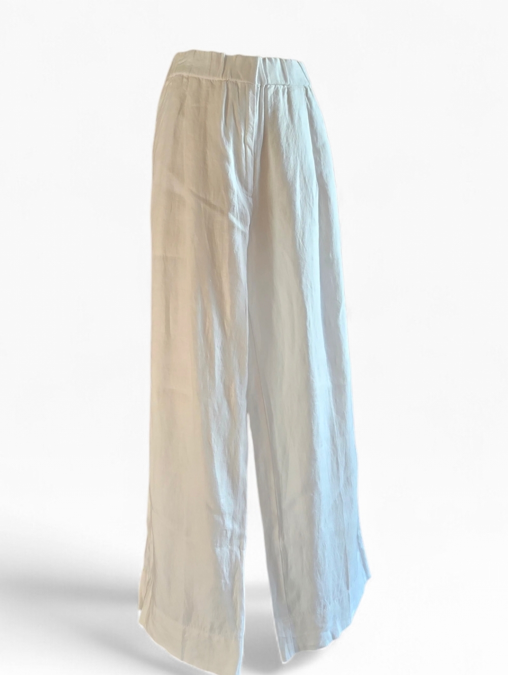 Brand new with tags  Eileen Fisher organic linen wide pleated pants Coastal Chic